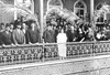 Sir Elie Kadoorie visiting the Laura Kadoorie Alliance Israelite Universelle School, Baghdad, Iraq.  Photo courtesy Alliance I.U. Archives. 