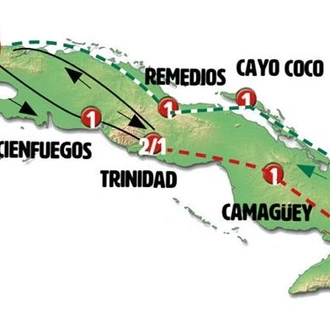 tourhub | Europamundo | Cuba From West to East | Tour Map