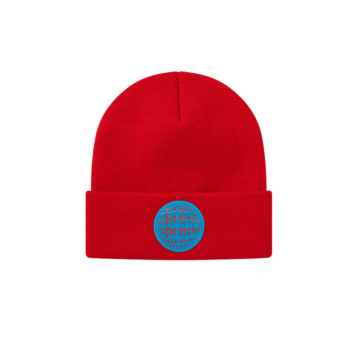 Supreme Lenticular Patch Beanie Red (SS21) | SS21 - KLEKT