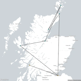 tourhub | Highland Experience Tours | Orkney, Skye and the Far North | Tour Map