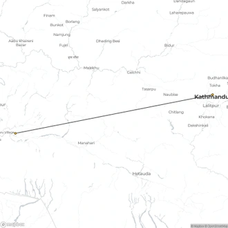 tourhub | Liberty Holidays | 3-Days Chitwan National Park Tour from Kathmandu via Flight  | Tour Map