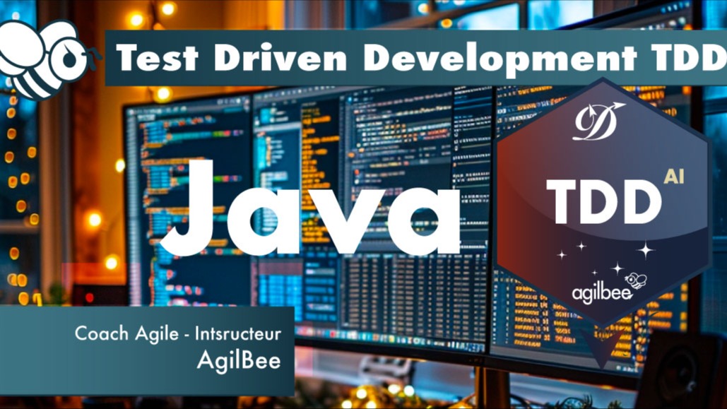 Représentation de la formation : Test Driven Development TDD en Java avec IA et Clean Code