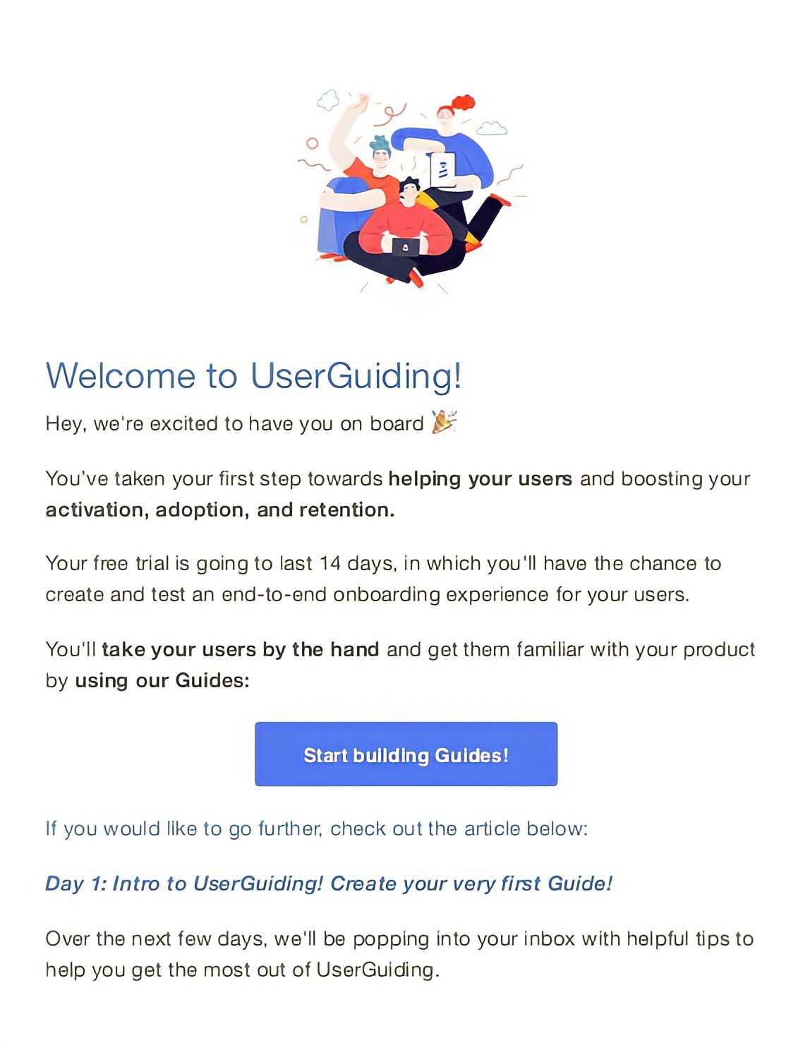 follow-up email example userguiding