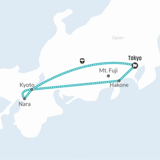 tourhub | Bamba Travel | Quick Japan Explorer 5D/4N | Tour Map