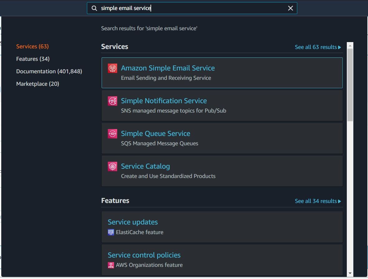 Signing up on AWS and setting up your domain