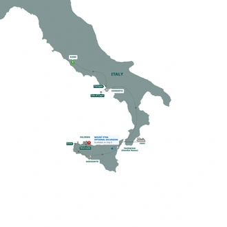 tourhub | Trafalgar | Southern Italy and Sicily | Tour Map