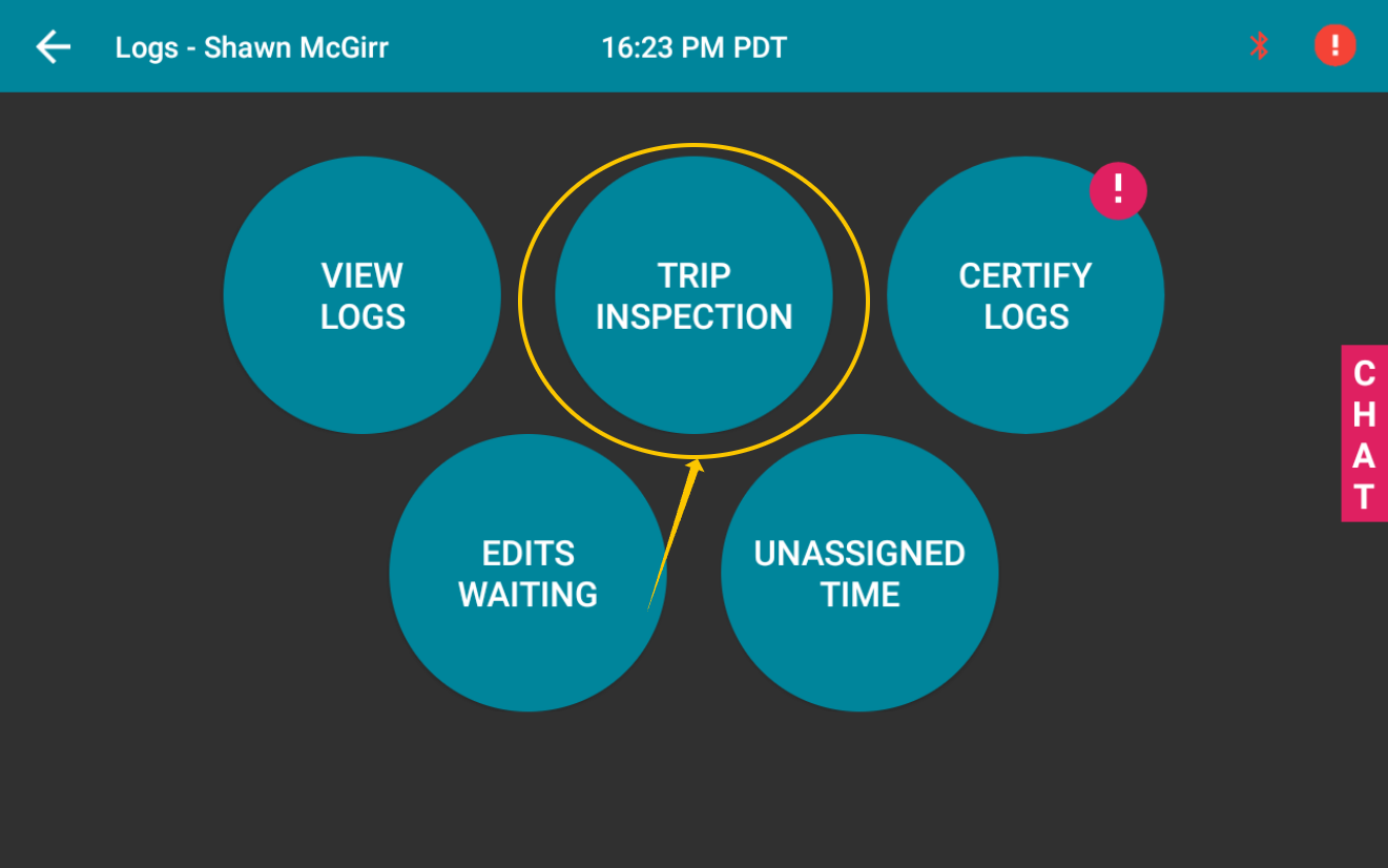 Entering Trip Inspections / DVIRs