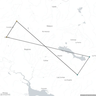 tourhub | Destination Services Costa Rica | Mystic Waterfalls & Forests Of Costa Rica | Tour Map