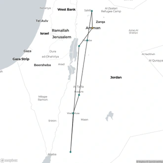 tourhub | Today Voyages | Jordan discovery | Tour Map