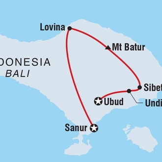 tourhub | Intrepid Travel | Beautiful Bali | Tour Map