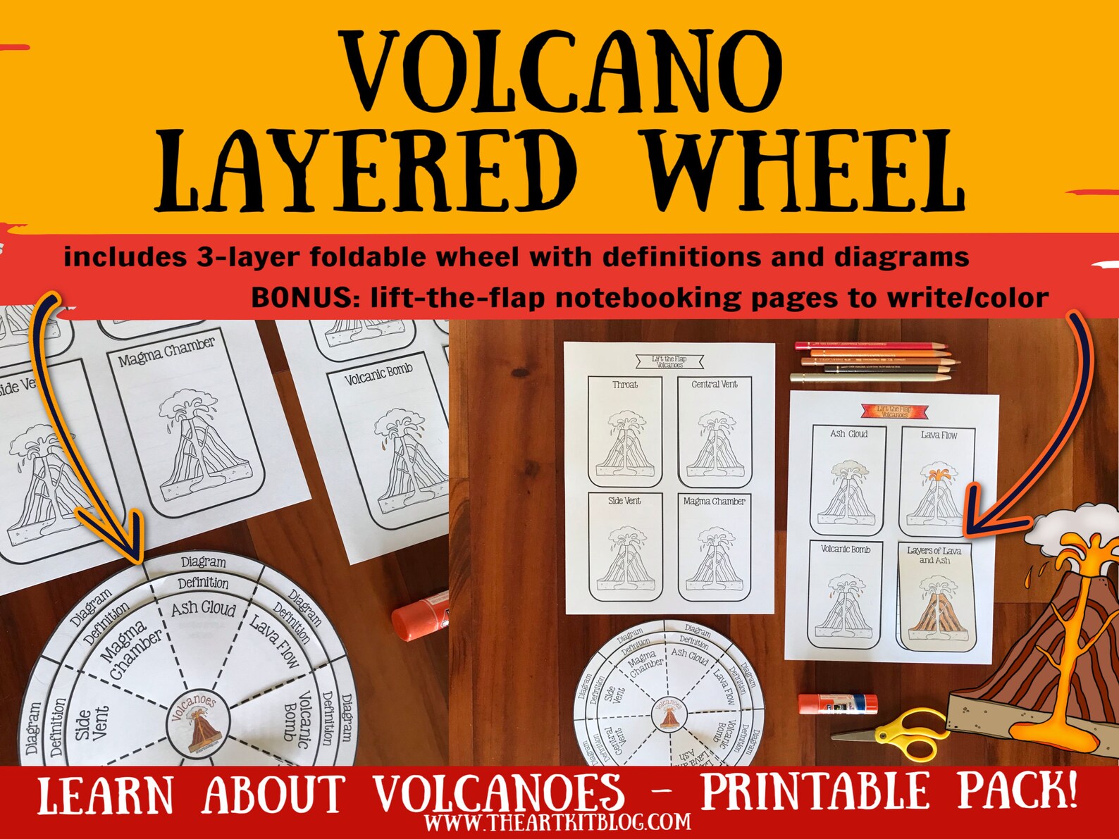 volcano experiment classroom