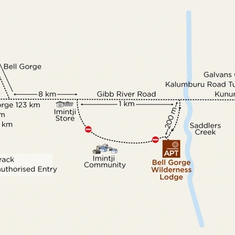 tourhub | APT | 3 Nights at Bell Gorge Wilderness Lodge - Self-Drive Accommodation | Tour Map