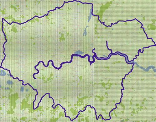 Outline of Greater London Area