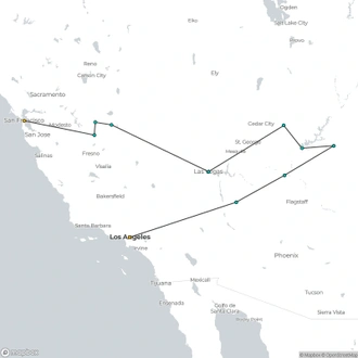 tourhub | Today Voyages | Classic West SUP | Tour Map