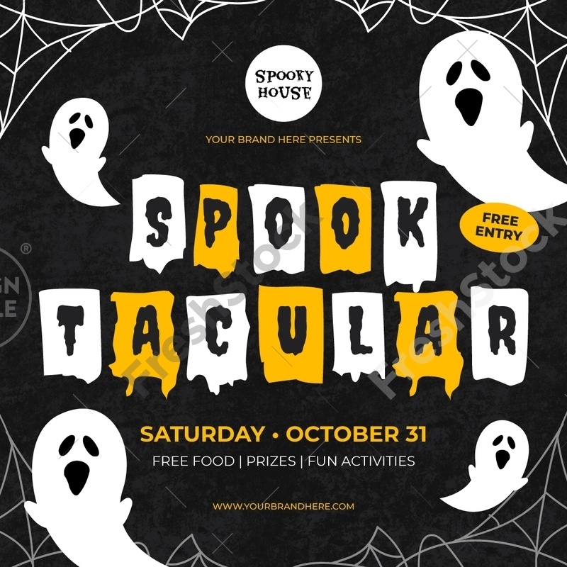 Spooktacular Halloween Social Media Ad – FreshStock