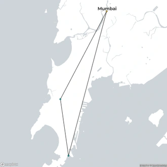 tourhub | Encounters Travel | Mumbai Express | Tour Map