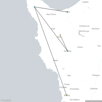 tourhub | Walkers' Britain | Cyprus Winter Walking | Tour Map