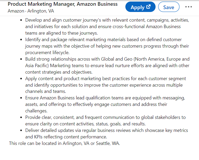 Product Marketing Manager Job Description Skills And Responsibilities