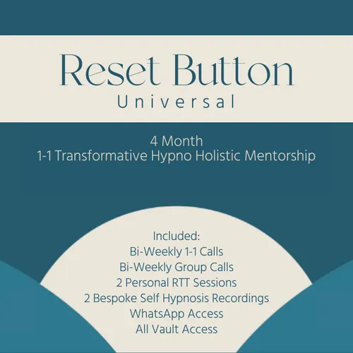 4 Month 1:1 Hypno Holistic Mentorship