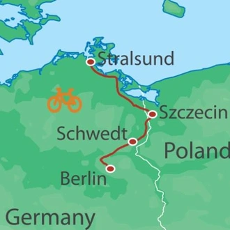 tourhub | UTracks | Berlin to the Baltic Sea Bike & Barge | Tour Map