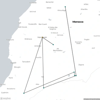 tourhub | The Natural Adventure | Walking in the Sahara | Tour Map