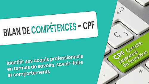 Représentation de la formation : BILAN DE COMPÉTENCES - éligible CPF