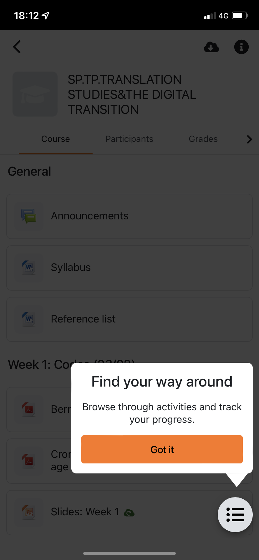 Moodle new feature onboarding
