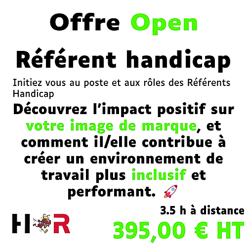 Représentation de la formation : 2 - Référent Handicap © - Offre OPEN