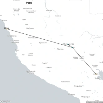 tourhub | Lima Tours | Andean World, Private Tour | Tour Map