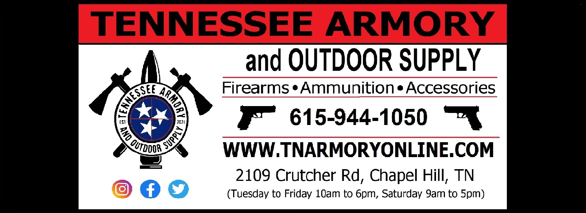 Gun Store and Outdoor Store that specializes in Guns, Gun Parts,  Ammunition, Shooting Spor
