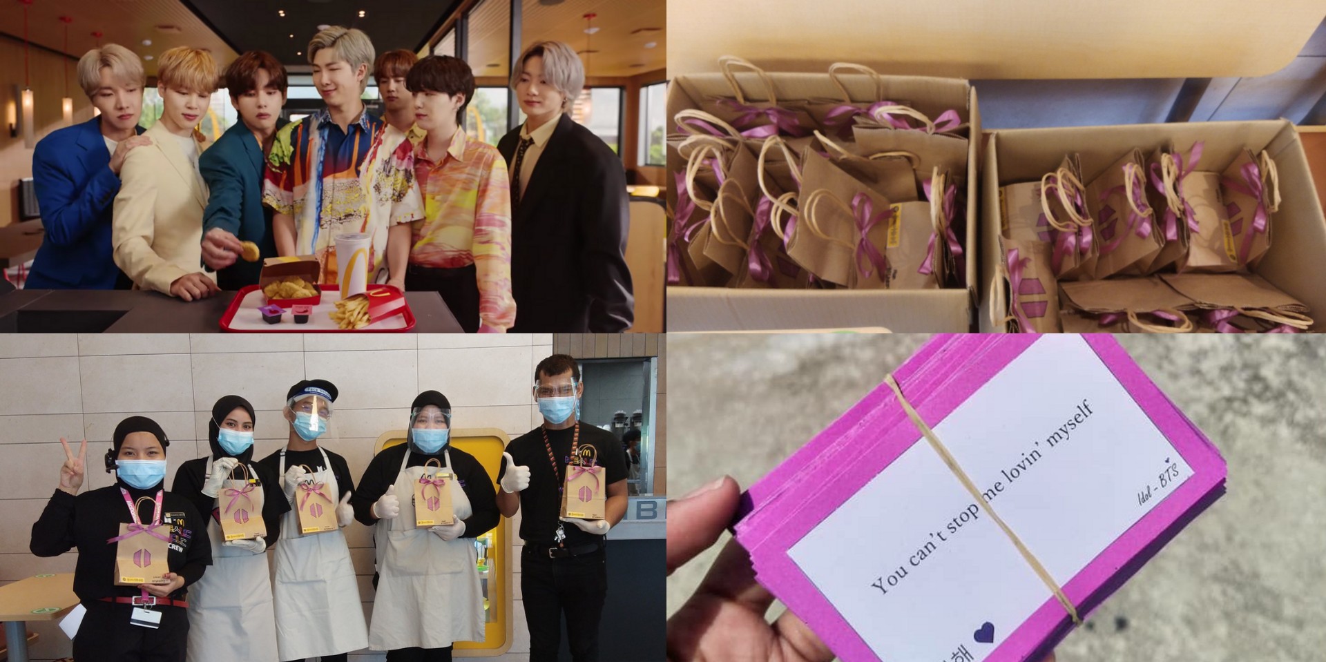 The BTS Meal is out now in Malaysia, ARMY send snacks to thank McDonald's crew 