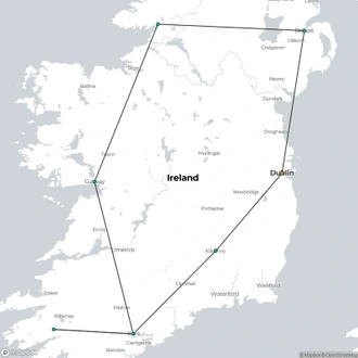 tourhub | Omega Tours | Best of Ireland | Tour Map