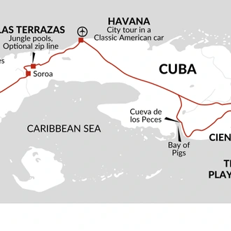 tourhub | Explore! | Family Cuba Discovery | Tour Map