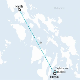 tourhub | Bamba Travel | Manila, Bohol & Panglao Adventure 8D/7N | Tour Map