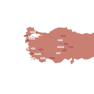 tourhub | Trafalgar | Best of Turkey | Tour Map