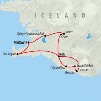 tourhub | On The Go Tours | Christmas Land of the Northern Lights Comfort - 5 days | Tour Map