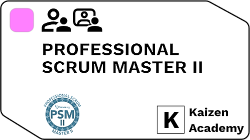 Représentation de la formation : Formation  Professional Scrum Master II