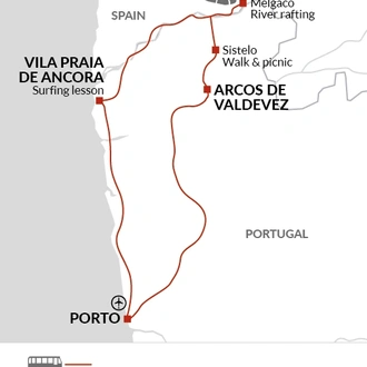 tourhub | Explore! | Family Active Portugal | Tour Map