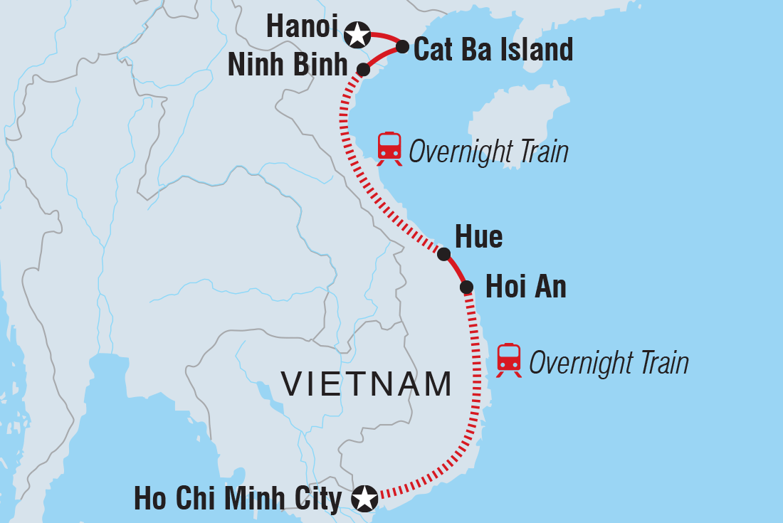 tourhub | Intrepid Travel | Explore Vietnam | Tour Map