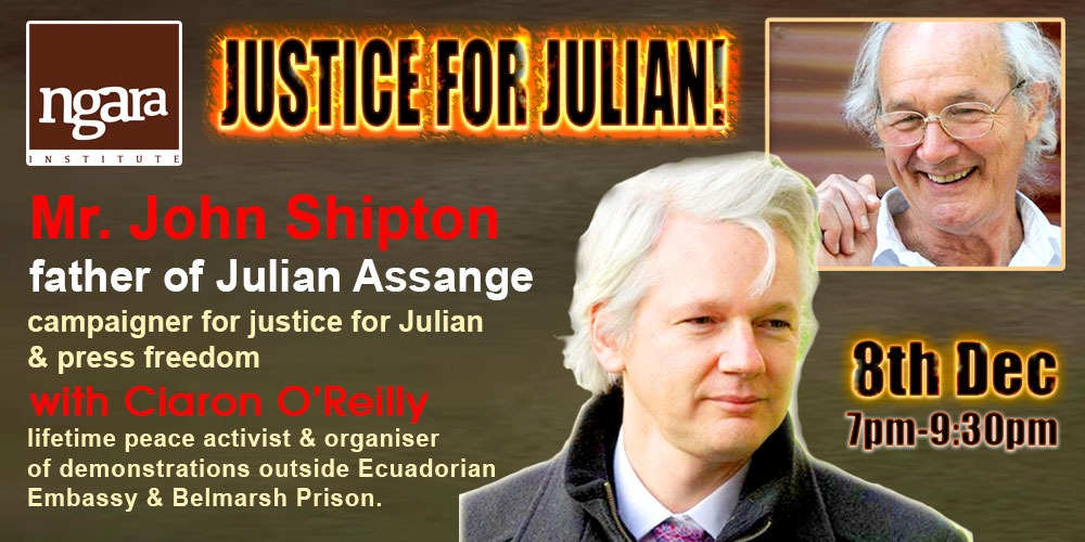 Justice for Julian! Assange's Father Speaks Out!, Mullumbimby, Sun 8th ...