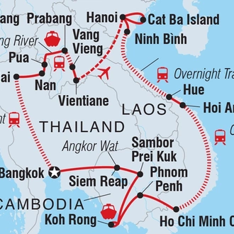 tourhub | Intrepid Travel | Epic South East Asia | Tour Map