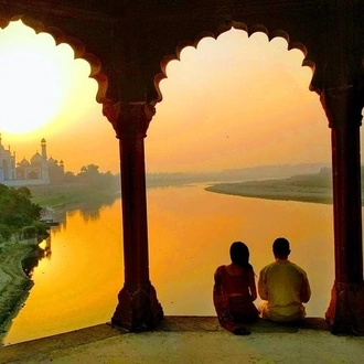 tourhub | Taj Voyages Tours | Private : Agra Overnight Tour from Delhi | Tour Map