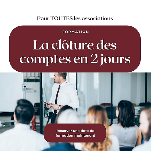 Représentation de la formation : La clôture des comptes - Deux jours pour tout comprendre