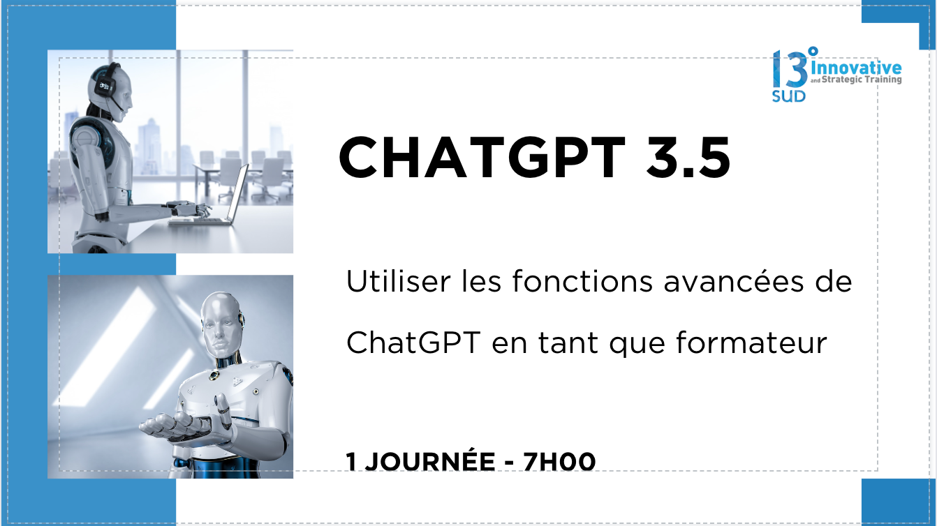 Représentation de la formation : ChatGPT 3.5 pour les formateurs - Une journée en distanciel