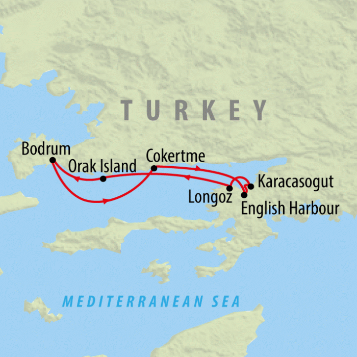 tourhub | On The Go Tours | Turkish Delight - 8 Days | Tour Map