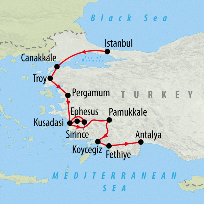 tourhub | On The Go Tours | Best of Turkey - 11 days | Tour Map