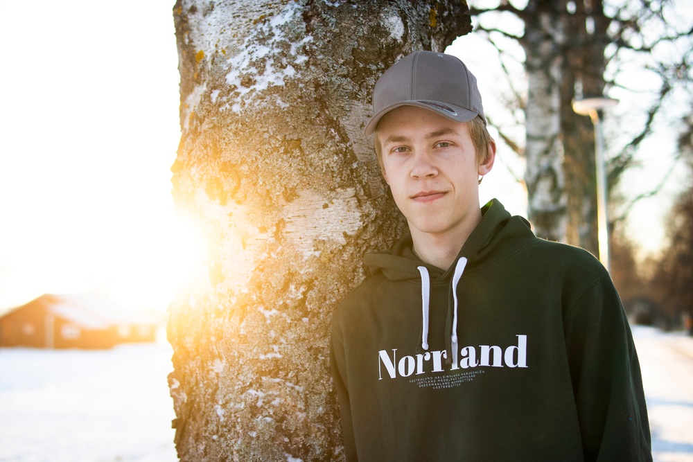 Olle Holmström, elev vid JGY Torsta Naturbruksgymnasium.
Foto: Torsta AB