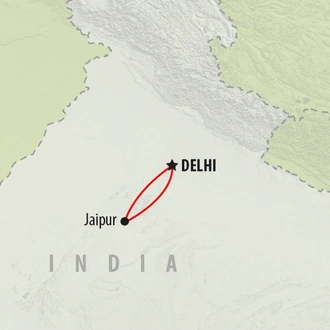 tourhub | On The Go Tours | Jaipur - 3 days | Tour Map