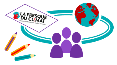 Représentation de la formation : Acteurs de la solidarité & transition écologique : engager une dynamique avec la Fresque du climat