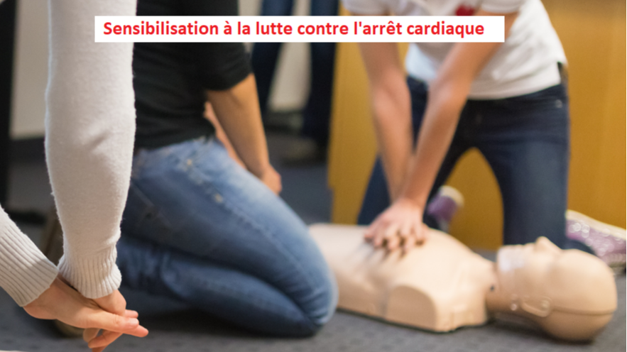 Représentation de la formation : Sensibilisation à la lutte contre l'arrêt cardiaque 
(obligatoire pour tout départ à la retraite)